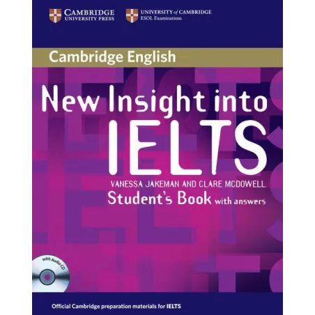 NEW INSIGHT INTO IELTS PODRĘCZNIK + CD Vanessa Jakeman - Cambridge University Press