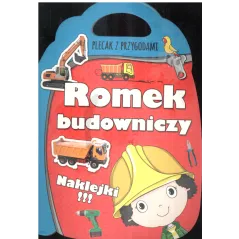 PLECAK Z PRZYGODAMI ROMEK BUDOWNICZY NAKLEJKI!!! Joanna Babula - Olesiejuk