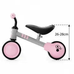 ROWEREK BIEGOWY 3-KOŁOWY KINDERKRAFT CUTIE RÓŻOWY 12M+ - Kinderkraft