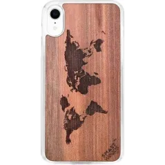 ETUI IPHONE XR MAPA ŚWIATA - Smartwoods