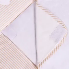 Mata Na Przewijak + 2 Zdejmowane Nieprzemakalne Pokrycia Z Miękkiej Froty 76 X 76 Cm Lulando