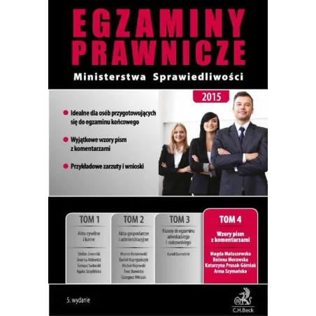 EGZAMINY PRAWNICZE MINISTERSTWA SPRAWIEDLIWOŚCI 2015 - C.H. Beck