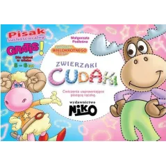 ZWIERZAKI CUDAKI ĆWICZENIA USPRAWNIAJĄCE PISZĄCĄ RĄCZKĘ 5-6 LAT II GATUNEK - NIKO