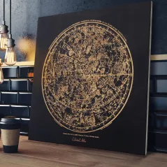 Obraz Celestial Atlas Dekoracja Ścienna 40 X 40 Cm Smartwood