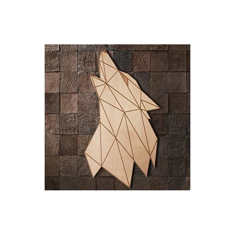 OBRAZ WILK DREWNIANA DEKORACJA 96 X 57 CM - Smartwoods