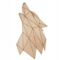 OBRAZ WILK DREWNIANA DEKORACJA 96 X 57 CM - Smartwoods