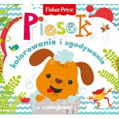 FISHER PRICE. PIESEK. KOLOROWANKA PODŁOGOWA Z NAKLEJKAMI - Olesiejuk