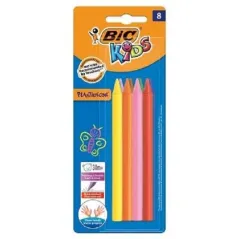 BIC KREDKI ŚWIECOWE KIDS PLASTIDECOR 8 KOLORÓW - BiC