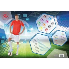 PODKŁADKA SZKOLNA NA BIURKO OBUSTRONNA ROBERT LEWANDOWSKI - St. Majewski