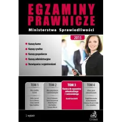 EGZAMINY PRAWNICZE MINISTERSTWA SPRAWIEDLIWOŚCI 2015 - C.H. Beck