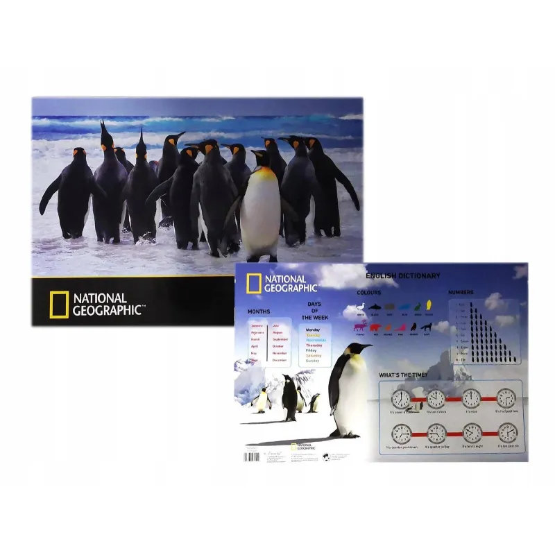 PODKŁADKA SZKOLNA NA BIURKO OBUSTRONNA NATIONAL GEOGRAPHIC - St. Majewski