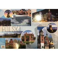 PODKŁADKA SZKOLNA NA BIURKO OBUSTRONNA POLSKA - St. Majewski