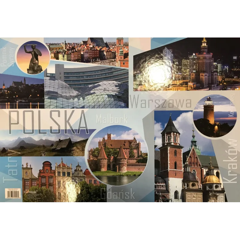 PODKŁADKA SZKOLNA NA BIURKO OBUSTRONNA POLSKA - St. Majewski
