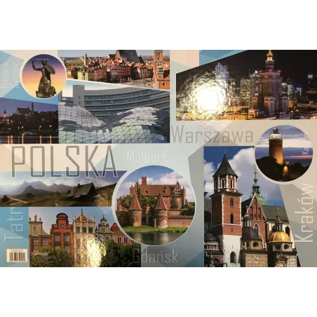 PODKŁADKA SZKOLNA NA BIURKO OBUSTRONNA POLSKA - St. Majewski