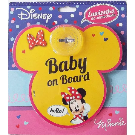 MINNIE BABY ON BOARD ZAWIESZKA DO AUTA DISNEY - Seven Polska