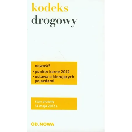 KODEKS DROGOWY - od.nowa