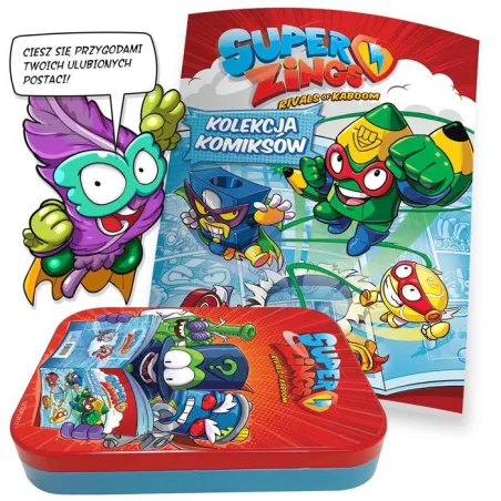 SUPER ZINGS PUSZKA Z KOMIKSEM PELERYNĄ I MAGNESEM - Magic box