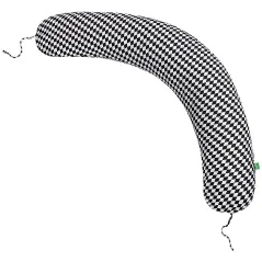 PODUSZKA DO KARMIENIA BOOMERANG 200 X 39 CM CZARNO BIAŁE ROMBY LULANDO - Lulando