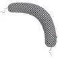 PODUSZKA DO KARMIENIA BOOMERANG 200 X 39 CM CZARNO BIAŁE ROMBY LULANDO - Lulando