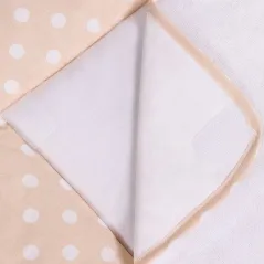 MATA NA PRZEWIJAK + 2 ZDEJMOWANE NIEPRZEMAKALNE POKRYCIA Z MIĘKKIEJ FROTY 75 X 80 CM LULANDO - Lulando