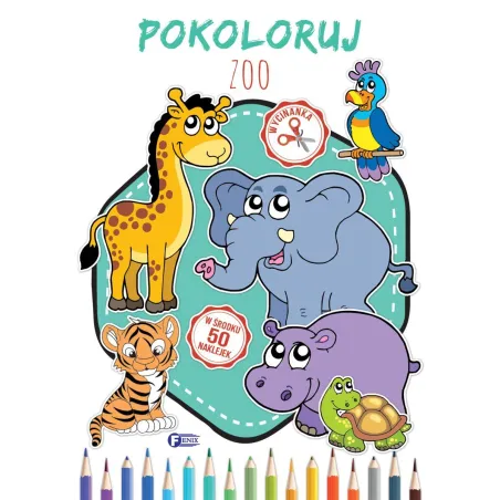 Pokoloruj Zoo Kolorowanka Z Naklejkami