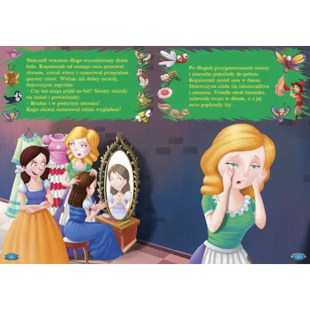 KOPCIUSZEK, MAŁA SYRENKA. CZYTAJ I KOLORUJ - Fenix