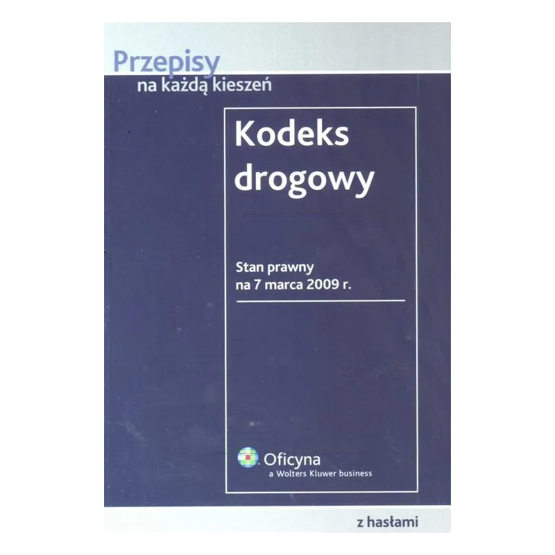 KODEKS DROGOWY - Wolters Kluwer