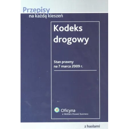 KODEKS DROGOWY - Wolters Kluwer