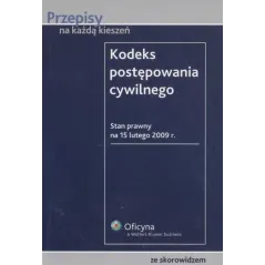 KODEKS POSTĘPOWANIA CYWILNEGO - Wolters Kluwer