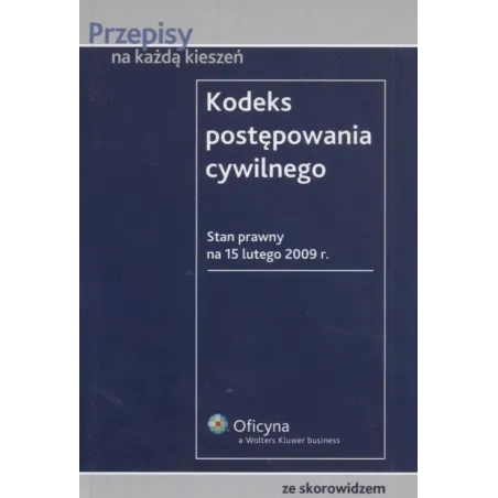 KODEKS POSTĘPOWANIA CYWILNEGO - Wolters Kluwer