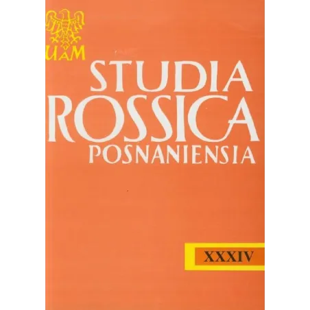 STUDIA ROSSICA POSNANIENSIA XXXIV - Wydawnictwo Naukowe UAM