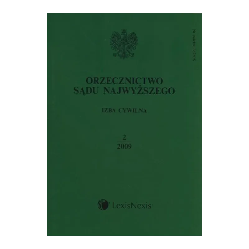 ORZECZNICTWO SĄDU NAJWYŻSZEGO IZBA CYWILNA 2/2009 - LexisNexis