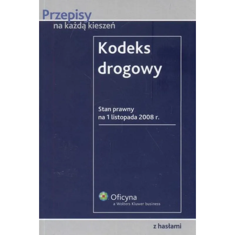 KODEKS DROGOWY - Wolters Kluwer