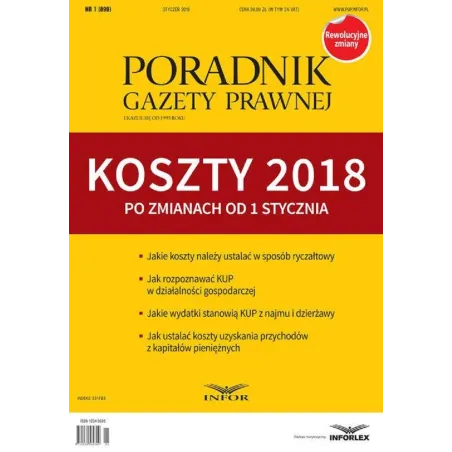 KOSZTY 2018 PO ZMIANACH OD 1 STYCZNIA - Infor