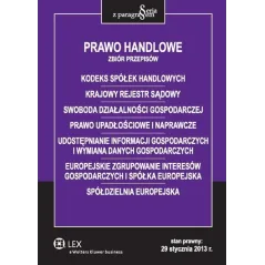 PRAWO HANDLOWE ZBIÓR PRZEPISÓW - Wolters Kluwer