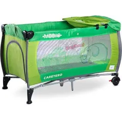 Łóżeczko Turystyczne Caretero Medio Safari Green 1M+