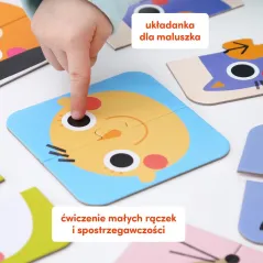 UKŁADAM POŁÓWKI BUZIE SYMETRYCZNE OBRAZKI CZUCZU 15M+