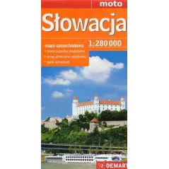 SŁOWACJA MAPA SAMOCHODOWA 1 : 280 000 - Demart