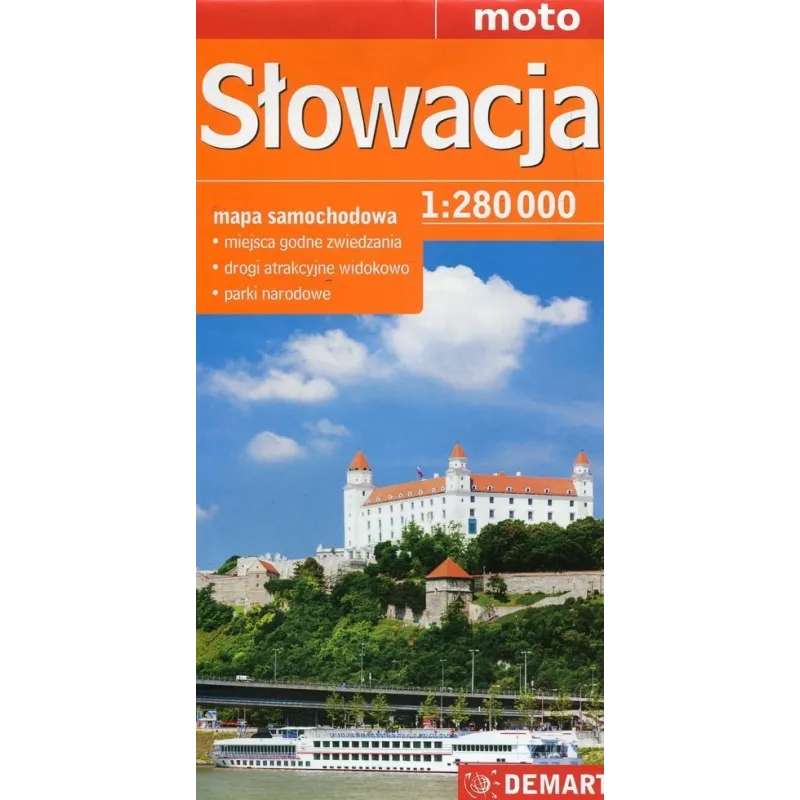 SŁOWACJA MAPA SAMOCHODOWA 1 : 280 000 - Demart