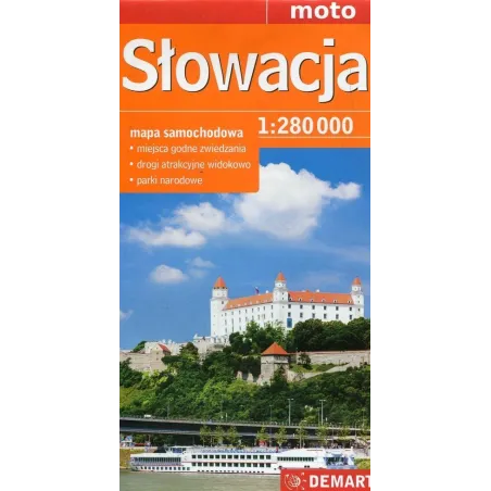 SŁOWACJA MAPA SAMOCHODOWA 1 : 280 000 - Demart