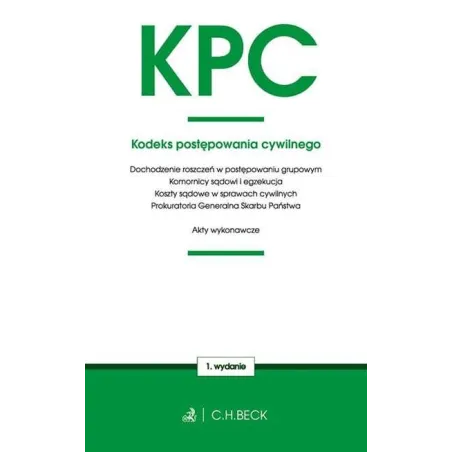 KODEKS POSTĘPOWANIA CYWILNEGO - C.H.Beck