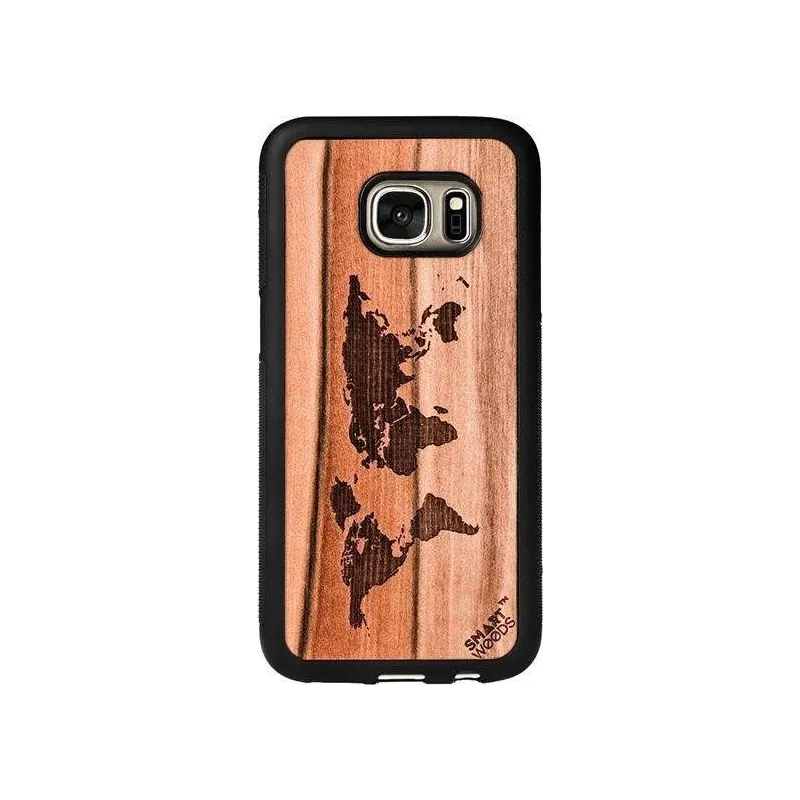 ETUI SAMSUNG GALAXY S7 MAPA ŚWIATA - Smartwoods