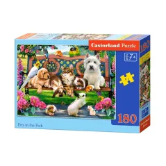 ZWIERZĘTA W PARKU PUZZLE 180 ELEMENTÓW 7+ - Castorland