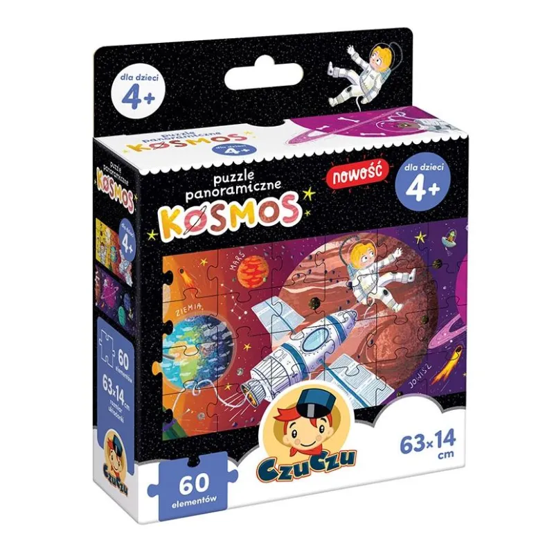 KOSMOS PUZZLE PANORAMICZNE 60 ELEMENTÓW CZUCZU 4+ - Bright Junior Media