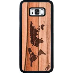 ETUI SAMSUNG GALAXY S8 PLUS MAPA ŚWIATA - Smartwoods