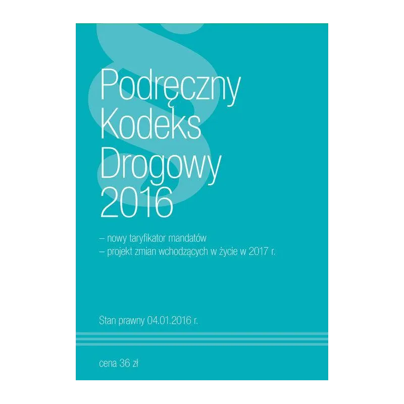 PODRĘCZNY KODEKS DROGOWY 2016 - Norma