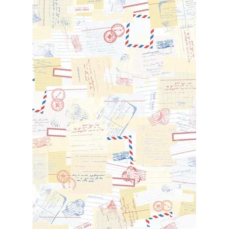 PAPIER DO DECOUPAGE POCZTA 30X42CM ARKUSZ - Rico Design GmbG & Co.