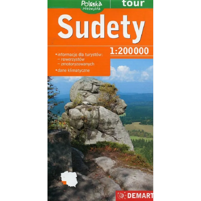 SUDETY MAPA TURYSTYCZNA 1 : 200 000 - Demart