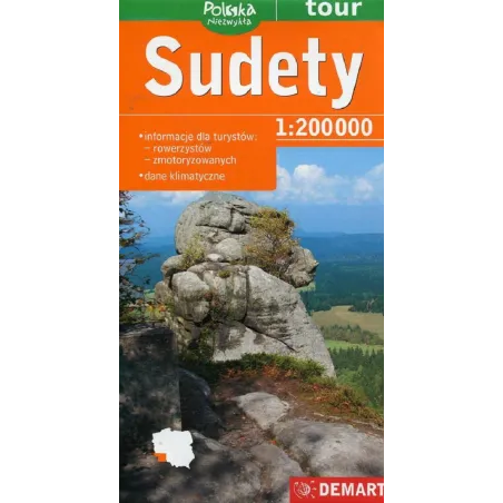 SUDETY MAPA TURYSTYCZNA 1 : 200 000 - Demart