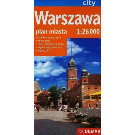 WARSZAWA PLAN MIASTA 1 : 26 000 - Demart
